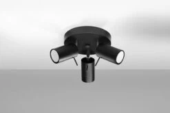 Sollux Ring 3P Deckenstrahler Schwarz 3x GU10 Dimmbar 20x20x18cm -Leuchten Verkauf sxsl.1016 2