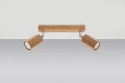 Sollux Zeke 2 Deckenstrahler Eiche 2x GU10 Dimmbar 30x5x20cm -Leuchten Verkauf sxsl.1029 2