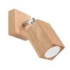 Sollux Keke Wandstrahler Eiche GU10 Dimmbar 8x19x17cm