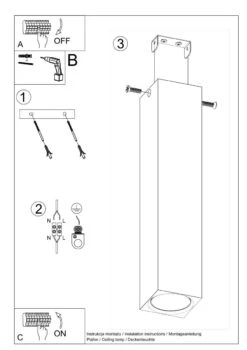Sollux Keke 30 Aufbauleuchte Eiche GU10 Dimmbar 6x6x30cm -Leuchten Verkauf sxsl.1041 11