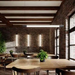 Thoro Valo Wandlampe Schwarz G13 102x8x7cm -Leuchten Verkauf sxth.009 7