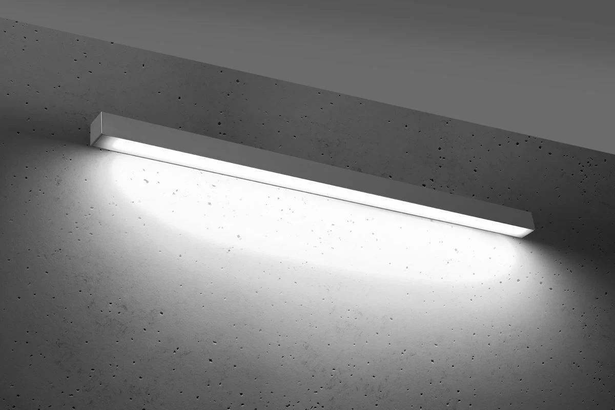 Thoro Pinne 117 LED Wandlampe Grau 5100lm 4000K 117x6x6cm 7 Thoro Pinne 117 LED Wandlampe Grau 5100lm 4000K 117x6x6cm – Bild 5